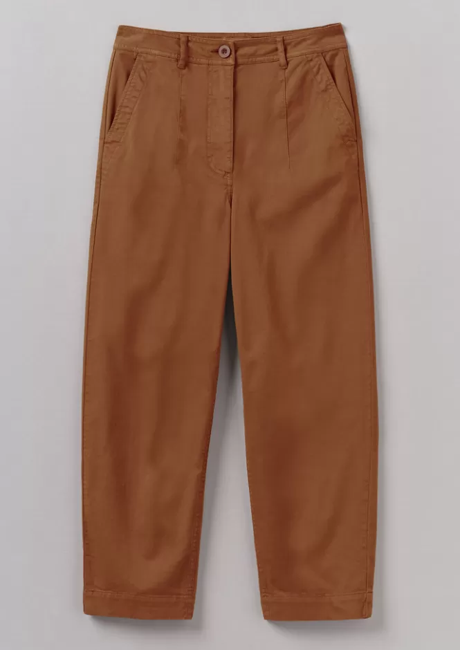 Pantaloni Eleganti in Twill di Cotone con Pince - Ideali per Lavoro Ufficio Donna | Taglio Confortevole & Stile Professionale