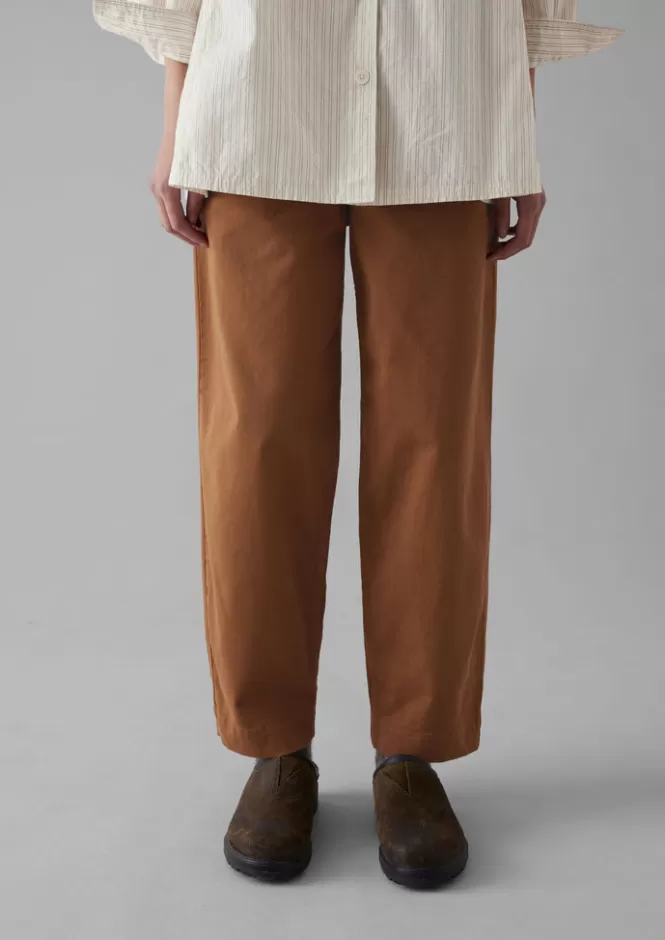 Pantaloni Eleganti in Twill di Cotone con Pince - Ideali per Lavoro Ufficio Donna | Taglio Confortevole & Stile Professionale