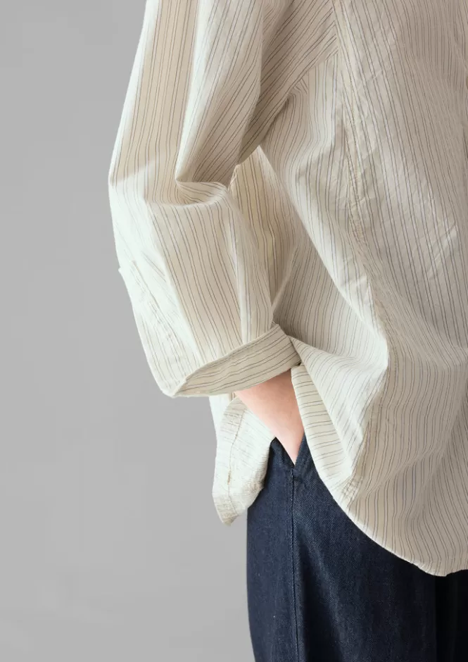 Camicia Donna in Cotone con Righe Tratteggiate - Maglie e T-shirt Confortevoli a Prezzo Accessibile