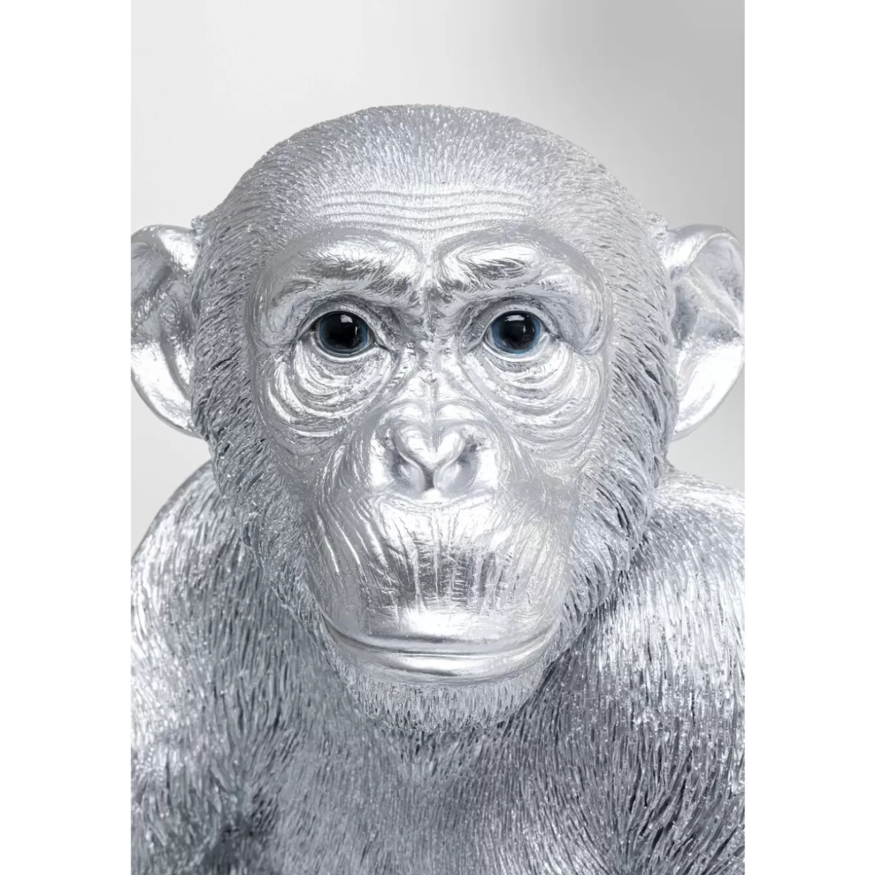 Scultura Moderna Scimmietta Baby in Argento Lucido 53cm - Idea Regivo Creativo per Decorazioni Casa e Articoli Regalo Eleganti, Collezione KARE Design

(：，，