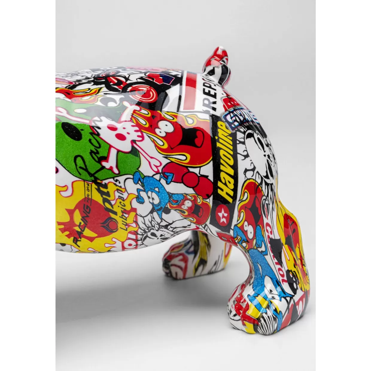 KARE Design - Scultura Umoristica da Collezione: Cane Vintage con Occhiali per Arredamento e Regali Originali