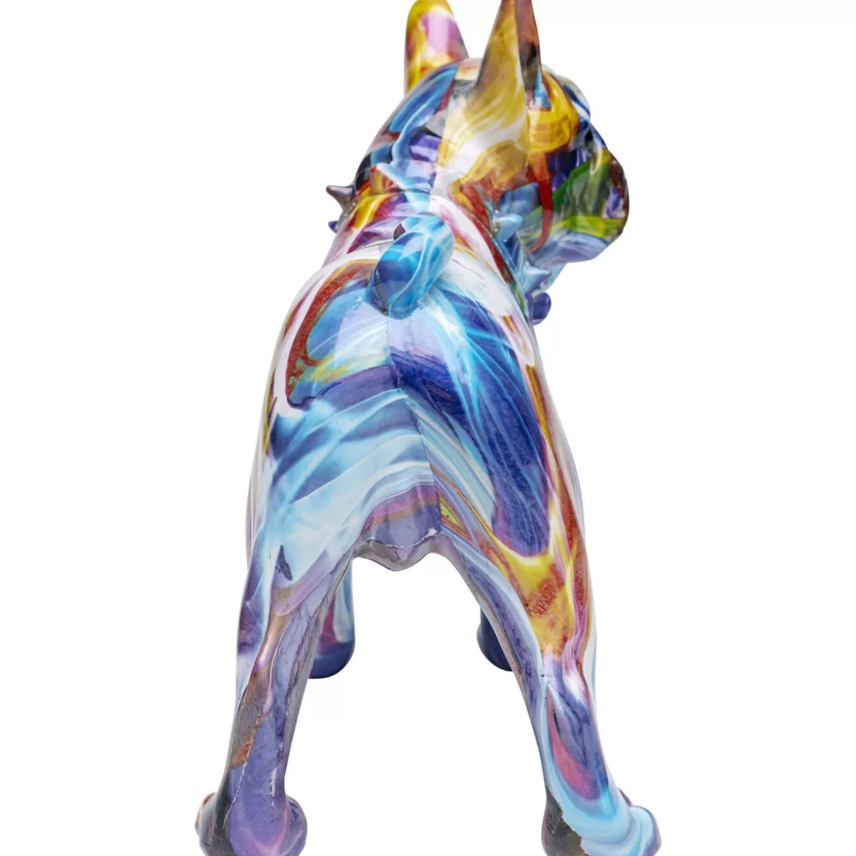 KARE Design Scultura Decorativa - Adorabile Frenchie in Tonalità Vivaci per Interni | Idee Regalo Creative per la Casa