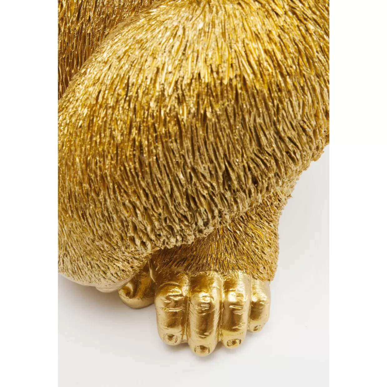 Scultura Moderna Gorilla in Profilo - Decorazione da Collezione in Oro Lucido, Dimensioni Medie by KARE Design Arredamento e Oggettistica