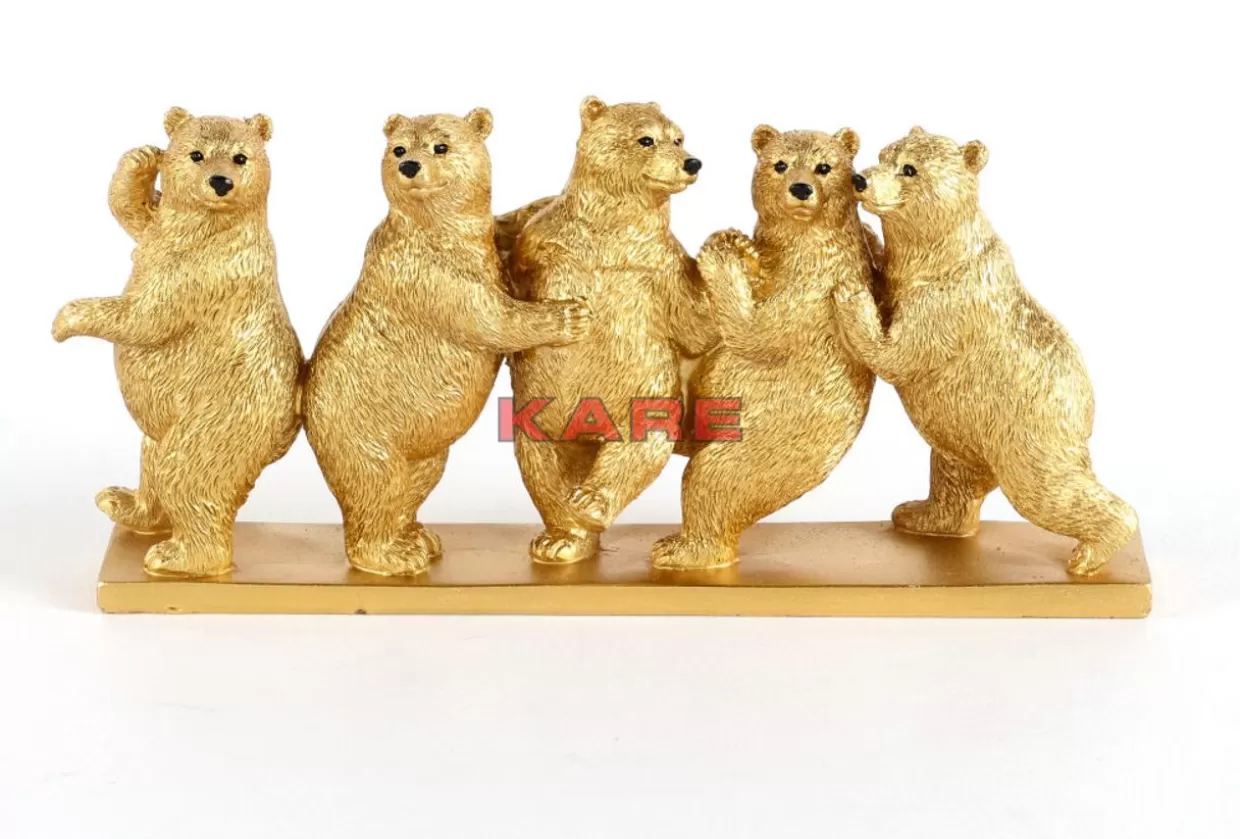Orsetti Danzanti Ebbri in Ceramica - Decorazione Moderna 14cm per Regali e Arredamento KARE