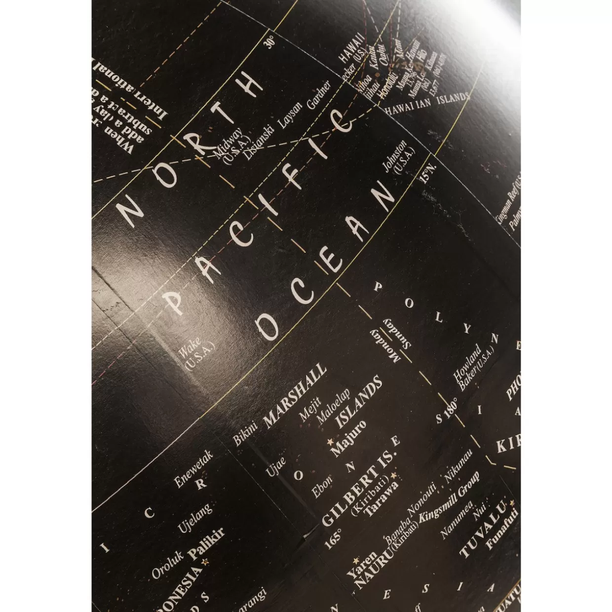 KARE Design · Globo Terrestre Decorativo Nero per Interni - Idee Regalo Originali per Arredo Casa, Mappamondo Stile Moderno con Finitura Opaca