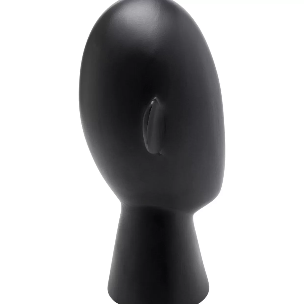 KARE Design - Scultura Moderna Volto Astratto in Nero, 34 cm - Decorazione d'Interni e Idea Regalo Originale 

（