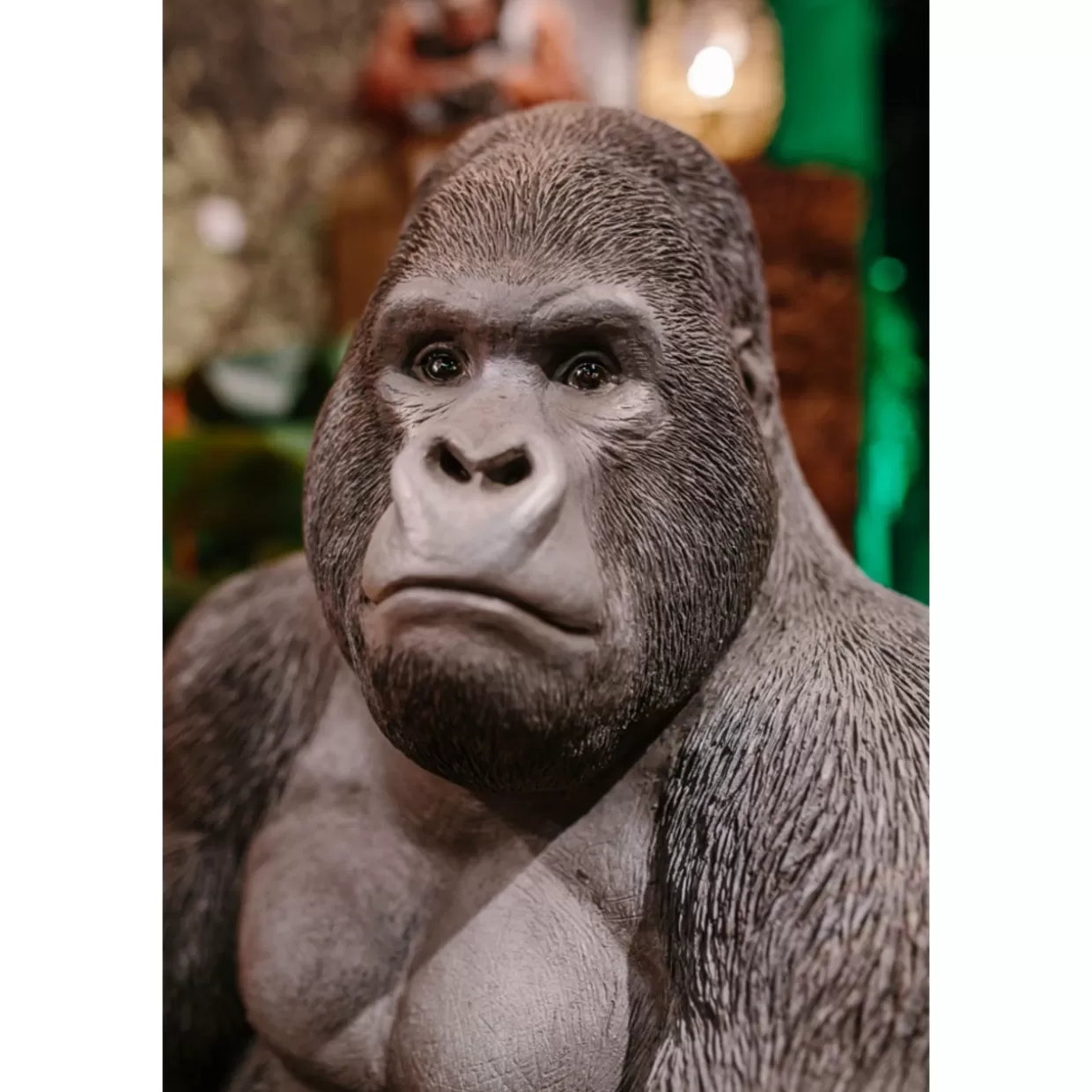 KARE Design - Scultura Moderna Gorilla XL in Nero, Decorazione d'Interni e Idea Regalo Unica