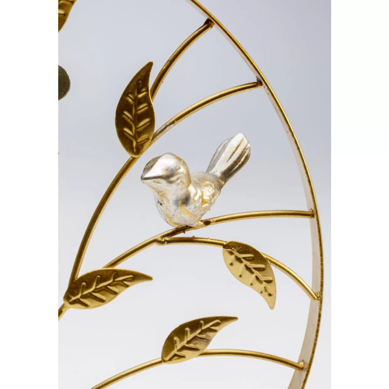 KARE Design - Scultura Decorativa Uccelli Cantori Dorati, Altezza 38 cm per Interni - Idea Regalo Elegante
