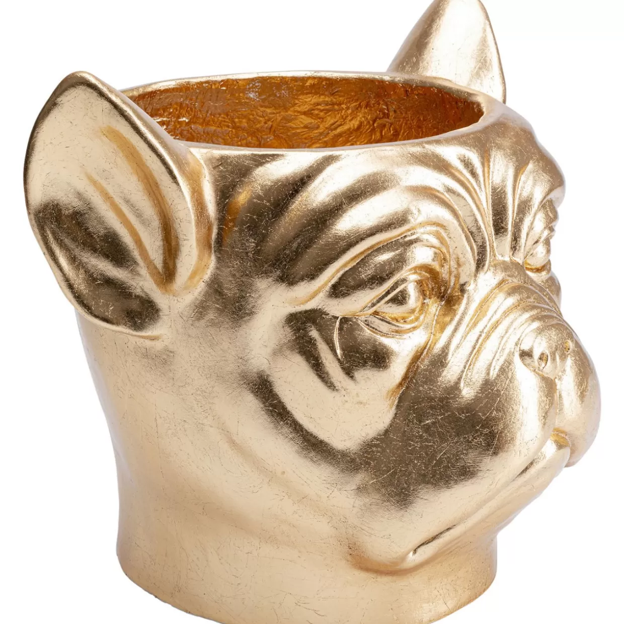 KARE Design Aufbewahrung & Ordnung | Deko Ubertopf Bulldog Gold