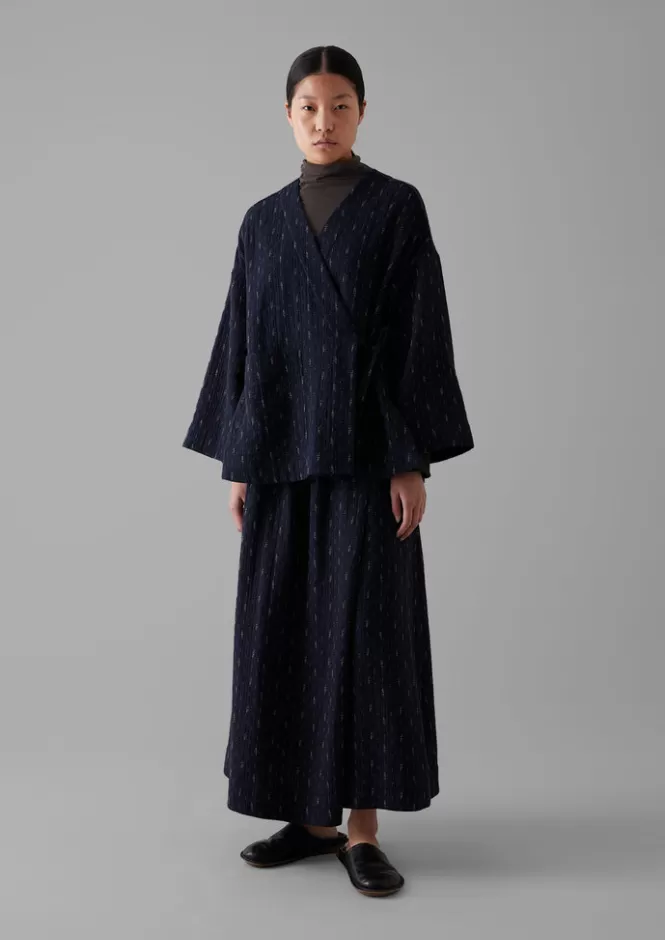 Gonna in cotone dobby stitch con ricami eleganti, abbigliamento casa donna - Moda primavera/estate per look casual raffinati