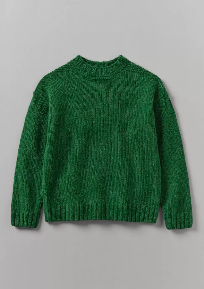 Maglione invernale in pura lana Donegal con dolce collo alto - capolavoro di comodità artigianale

（：，