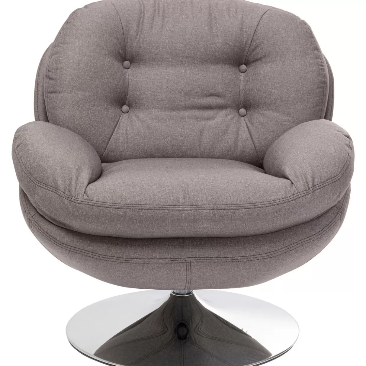 Poltrona girevole moderna con rivestimento morbido - Grigio accogliente | Design KARE per relax premium 

(：SEO，)
