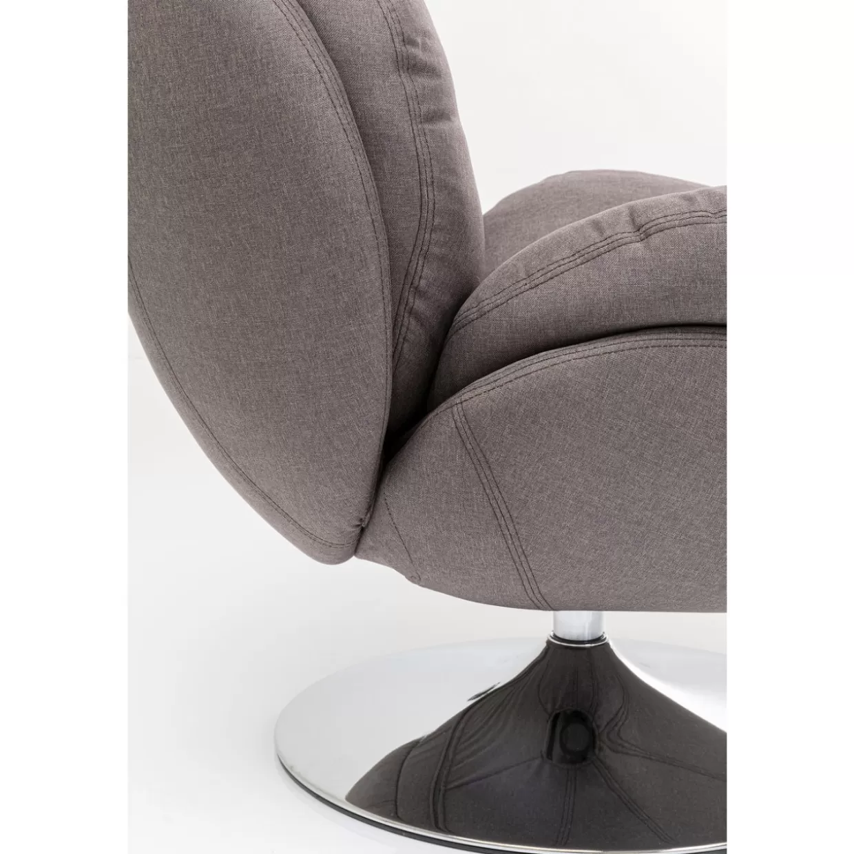 Poltrona girevole moderna con rivestimento morbido - Grigio accogliente | Design KARE per relax premium 

(：SEO，)