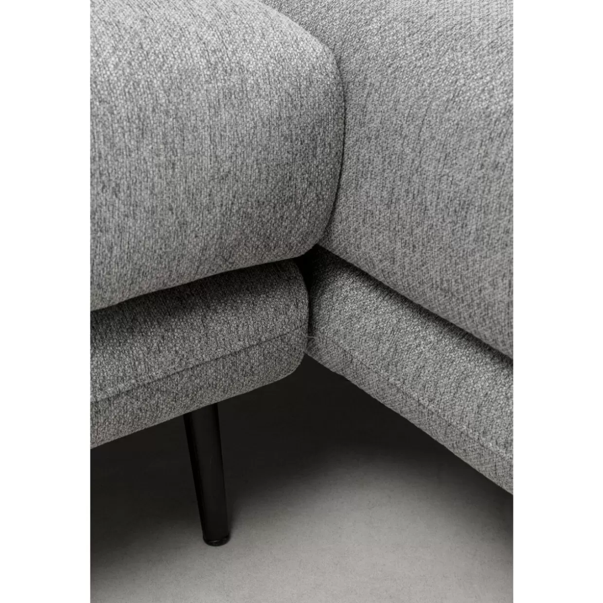 Comodo divano angolare Amalfi in grigio antracite - 275 cm di eleganza | Collezione KARE Design