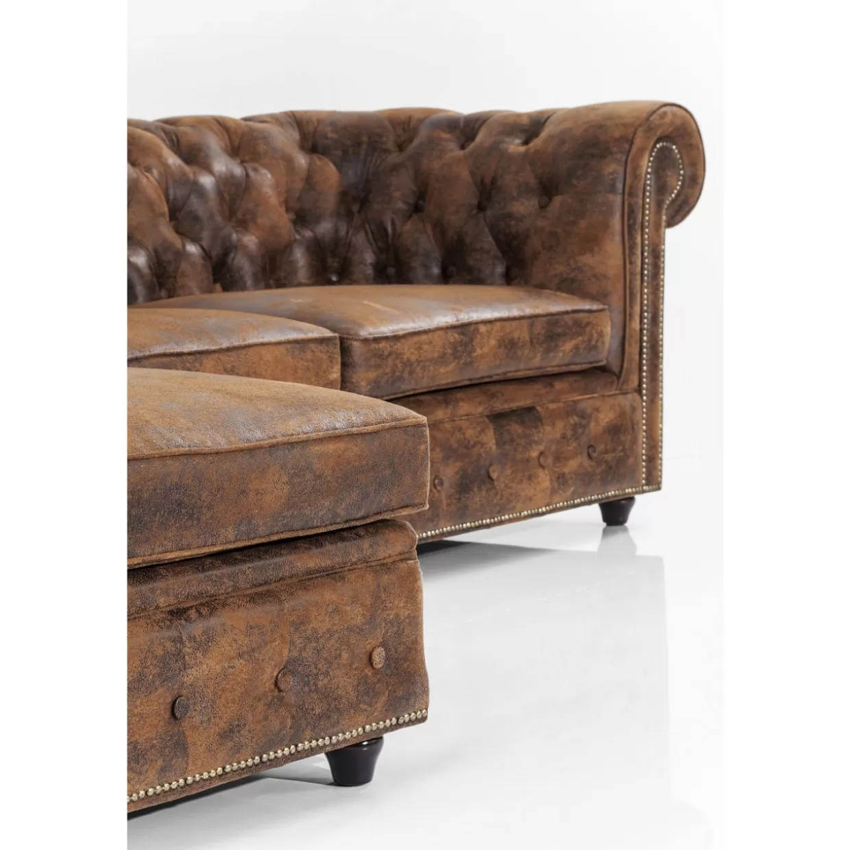 KARE Divani Angolari Cambridge con Stile Vintage - Smart-L Design Confortevole per Soggiorni Eleganti