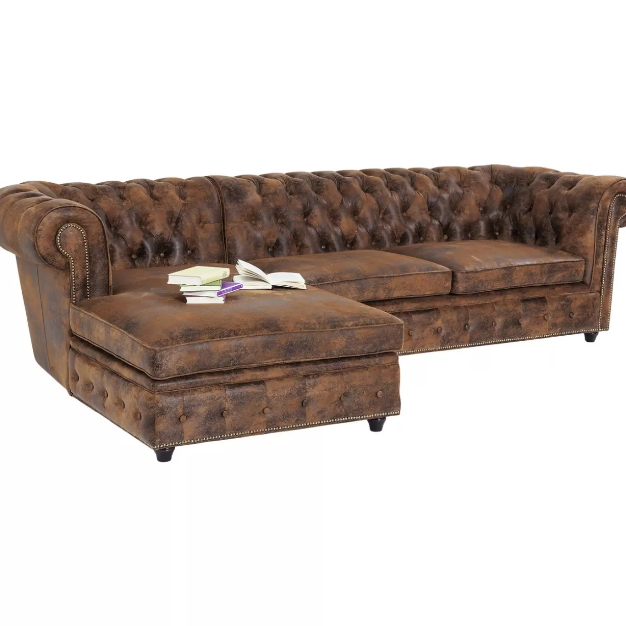 KARE Divani Angolari Cambridge con Stile Vintage - Smart-L Design Confortevole per Soggiorni Eleganti