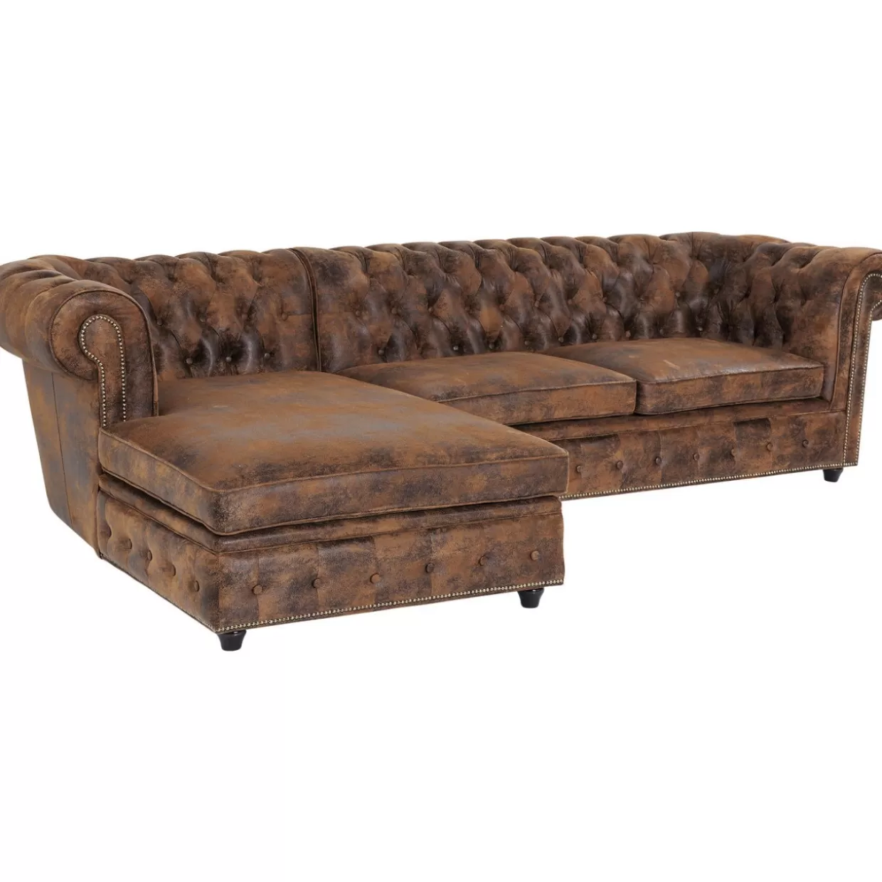 KARE Divani Angolari Cambridge con Stile Vintage - Smart-L Design Confortevole per Soggiorni Eleganti