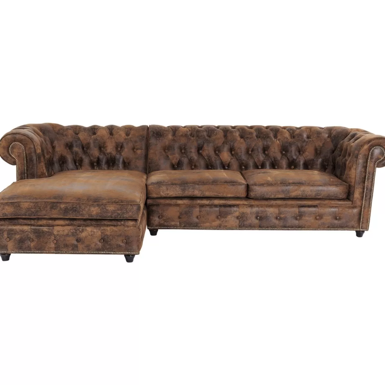 KARE Divani Angolari Cambridge con Stile Vintage - Smart-L Design Confortevole per Soggiorni Eleganti