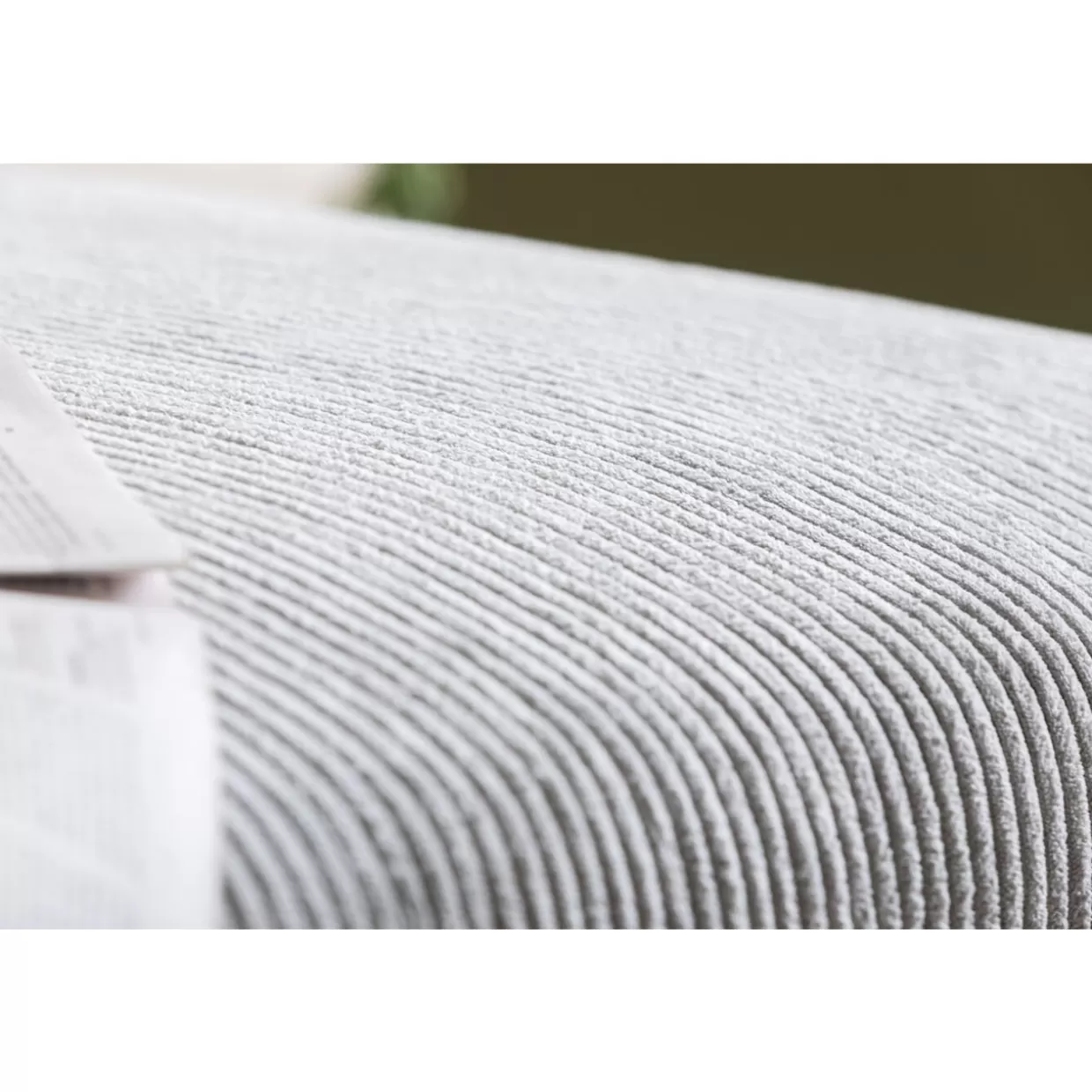 Divano Angolare Moderno Gianni in Tessuto Cord Grigio - Design Esclusivo da KARE

（：，
