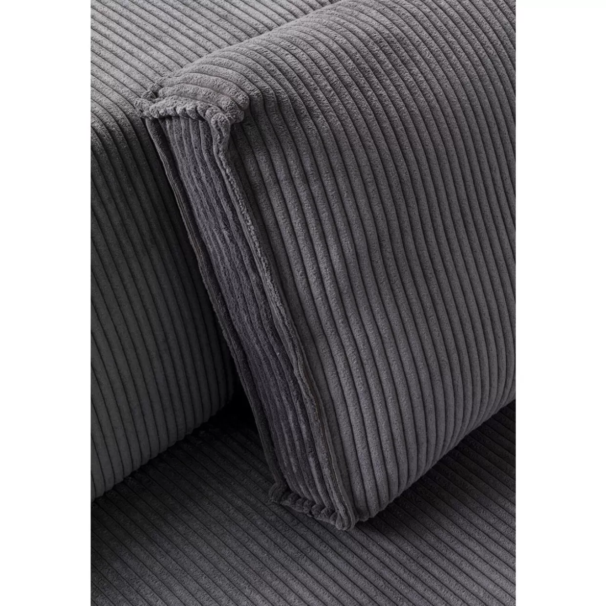 Divano Angolare Infinity con Poggiapiedi Incorporato - Grigio Corda, Versione Destra | Soluzione Modulare Elegante per Soggiorno by KARE Design