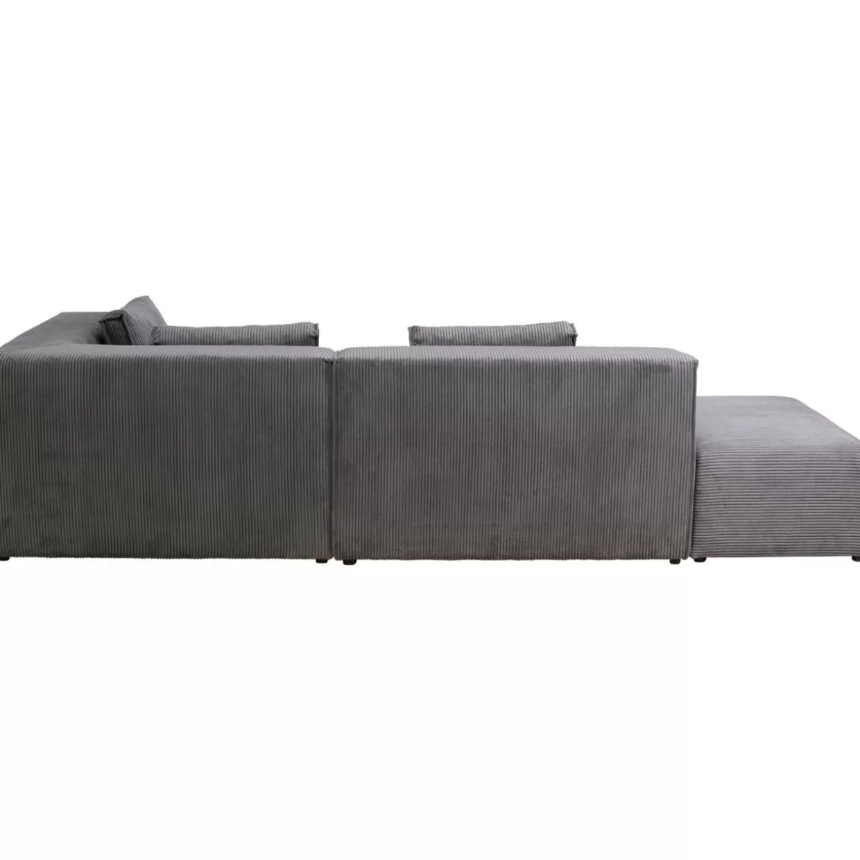 Divano Angolare Infinity con Poggiapiedi Incorporato - Grigio Corda, Versione Destra | Soluzione Modulare Elegante per Soggiorno by KARE Design