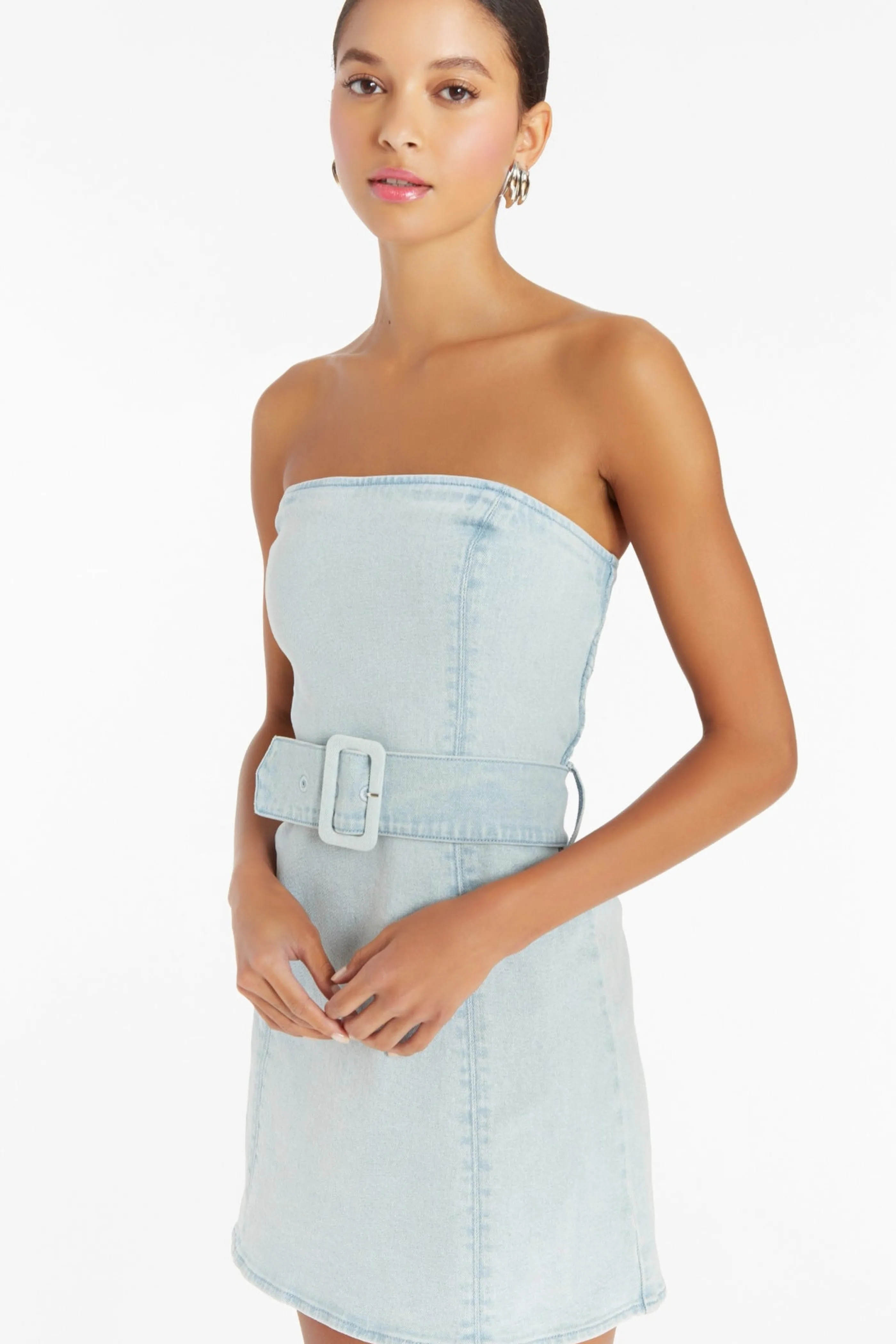 Vestito Jeans Fae con Ricami Bohemien - Amanda Uprichard Collezione Primavera
