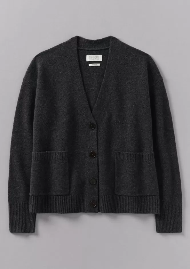 Ffion Cardigan Donna in Lana Cashmere | Maglieria Premium con Taglio Quadrato | Pullover Autunno-Inverno
