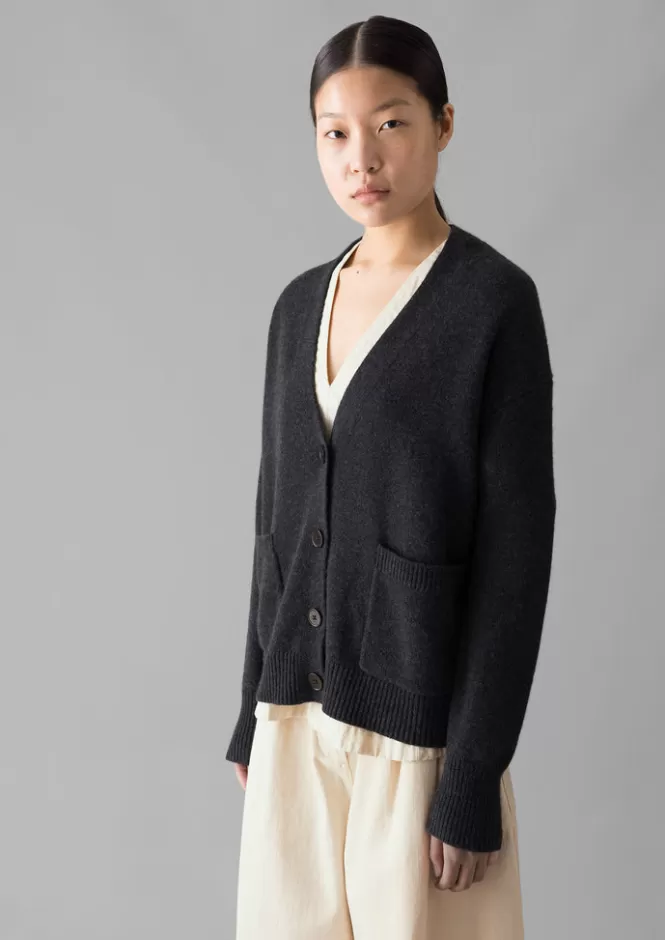 Ffion Cardigan Donna in Lana Cashmere | Maglieria Premium con Taglio Quadrato | Pullover Autunno-Inverno