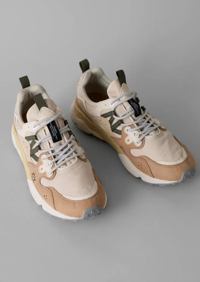 Scarpe Sportive Yamano Kaiso Donna - Design Floreale Montano con Tomaia Traspirante, Ideali per Escursionismo e Tempo Libero (Disponibili in Versione Sneakers e Ballerine)