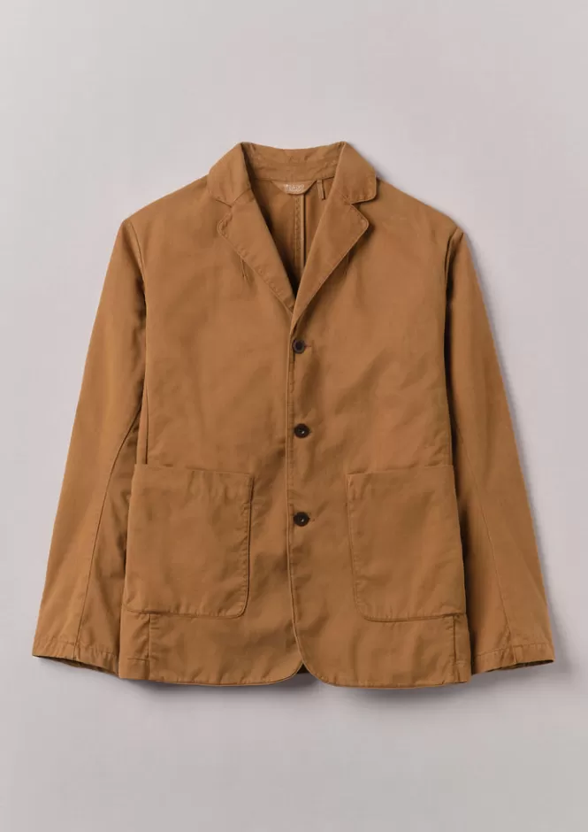 Giaccone in Cotton Spazzolato Tinto a Pezza - Stile Workwear Confortevole per Lavoro e Tempo Libero | Promozione Giacche Morbide Autunno/Inverno