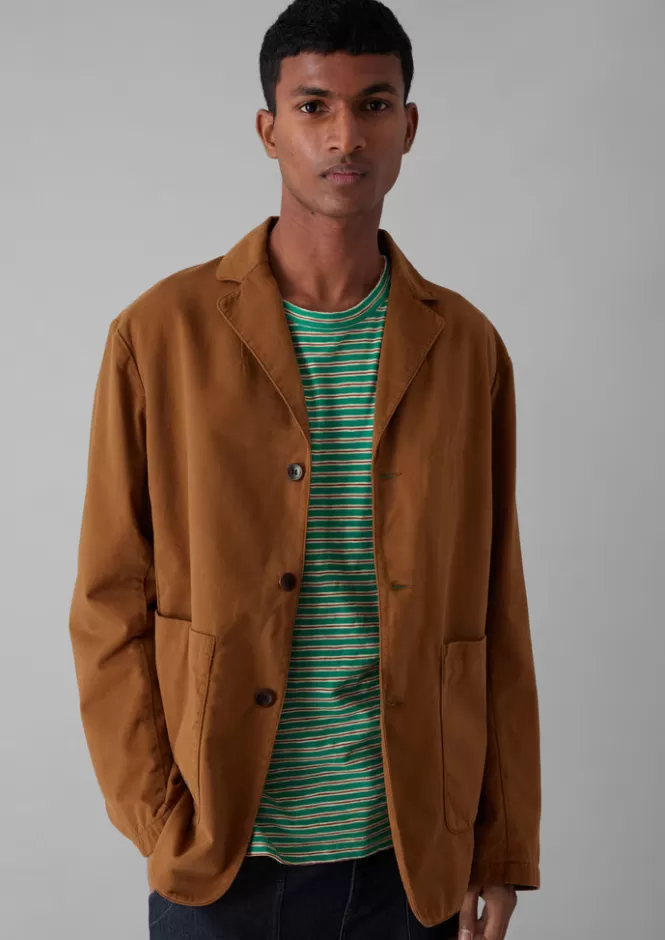 Giaccone in Cotton Spazzolato Tinto a Pezza - Stile Workwear Confortevole per Lavoro e Tempo Libero | Promozione Giacche Morbide Autunno/Inverno