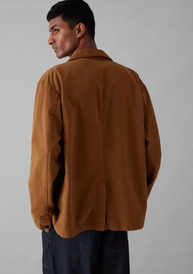 Giaccone in Cotton Spazzolato Tinto a Pezza - Stile Workwear Confortevole per Lavoro e Tempo Libero | Promozione Giacche Morbide Autunno/Inverno