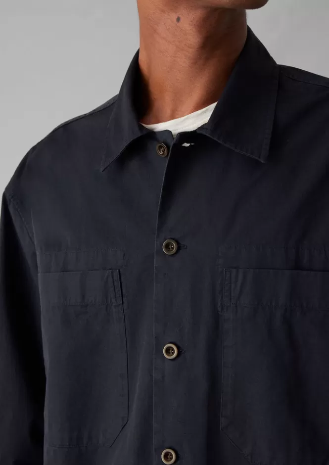 Camicia lavorativa in cotone twill con tintura artigianale - Abito resistente per uso quotidiano a prezzo accessibile