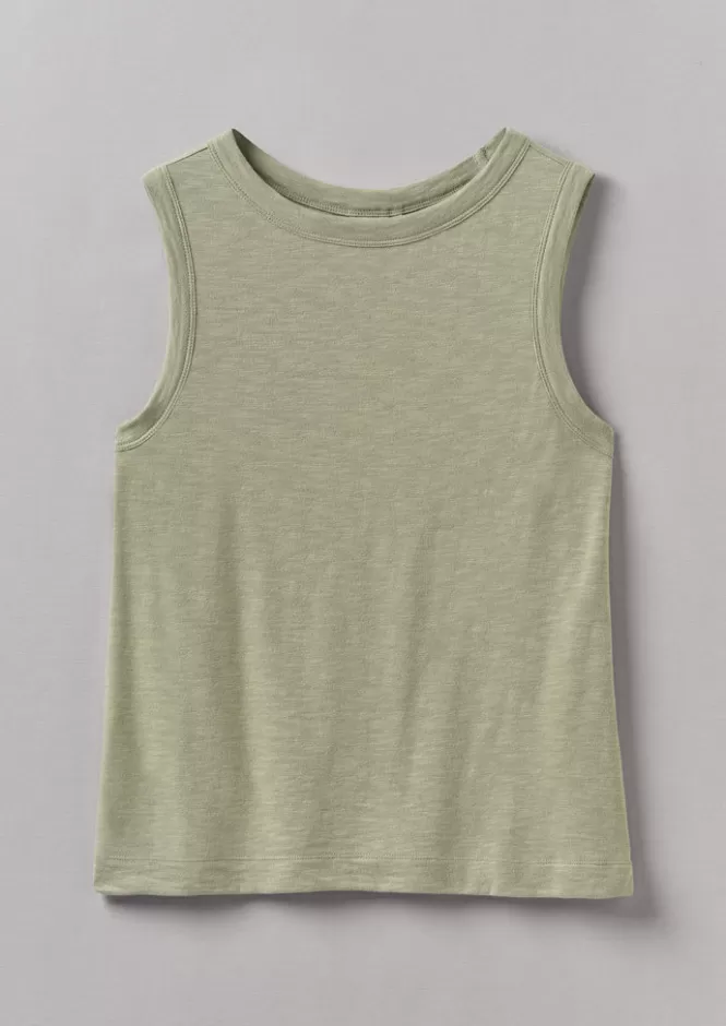 Canottiera Donna in Cotone Biologico Tinto a Mano - Comfort Naturale e Stile Casual | Maglieria Eco-Friendly per L'Estate | Abbinate con Jeans o Gonne Leggere | Aderente Morbida per Look Informali | Abbigliamento Intimo e Casual