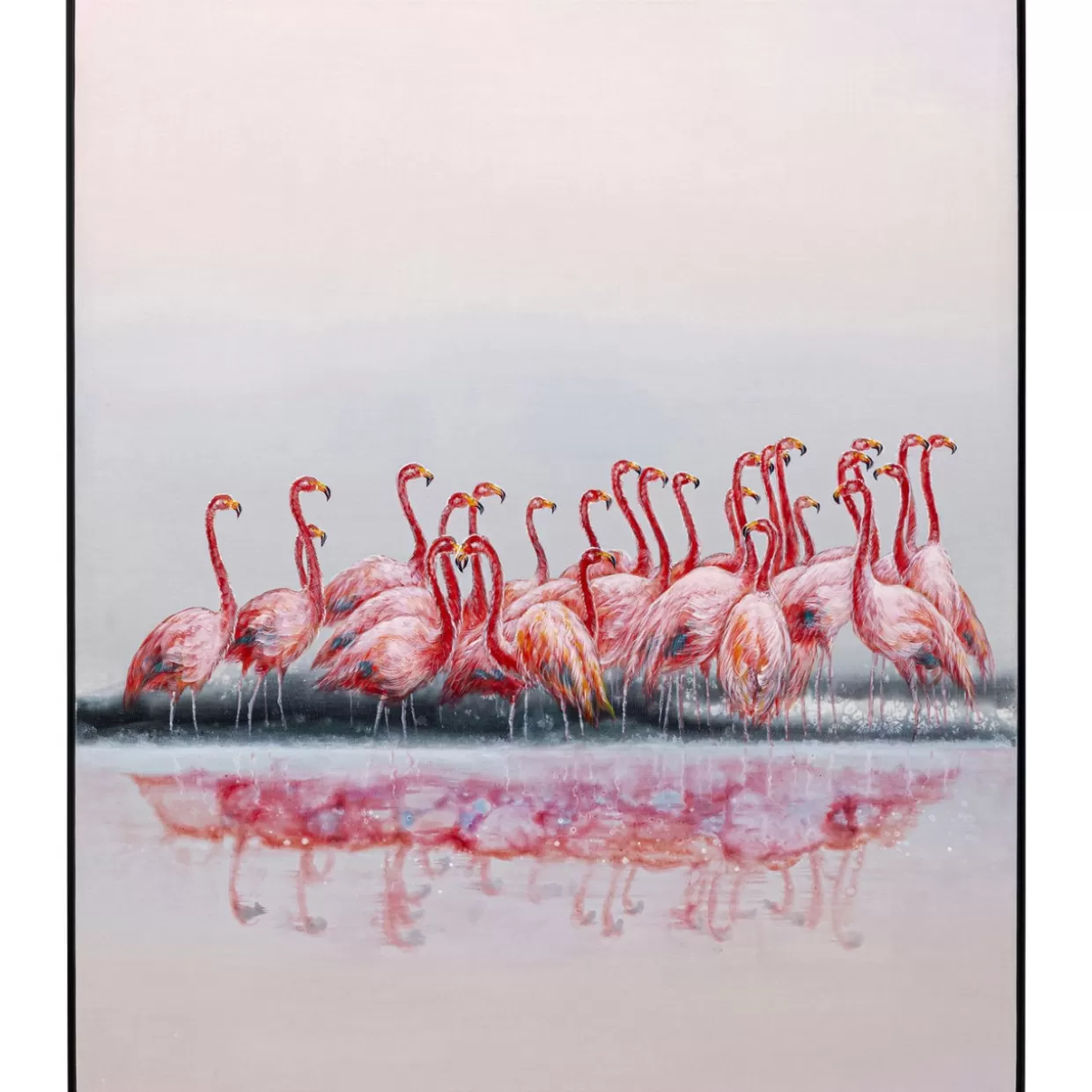 KARE Design Bilder | Gerahmtes Bild Dating Flamingos 100X120Cm
