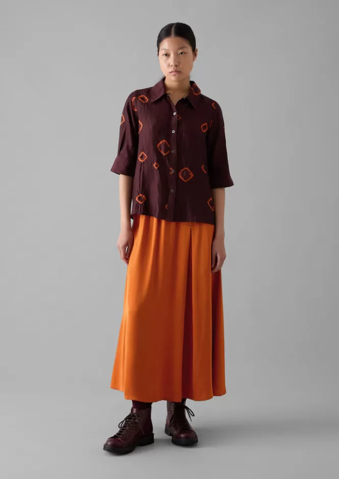 Camice Bandhini Fatto a Mano in Seta Pura - Eleganti Tuniche Femminili con Ricamo Tradizionale | Abbigliamento Casual e Chic per Donna