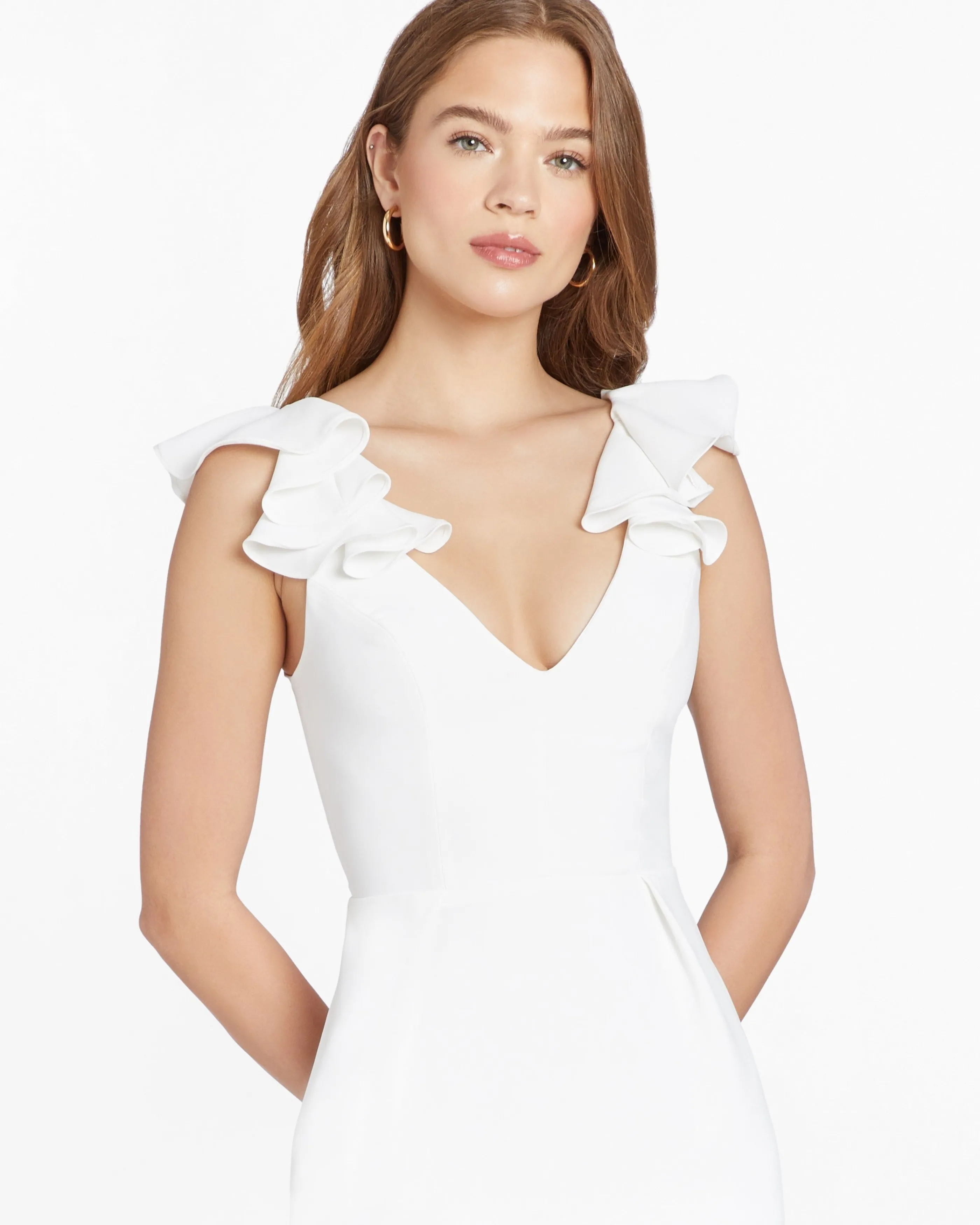 Amanda Uprichard Abito da Sera in Taffetà Gimlet con Scollo a Cuore - Vestito Elegante per Serate Estive in Verde Smeraldo