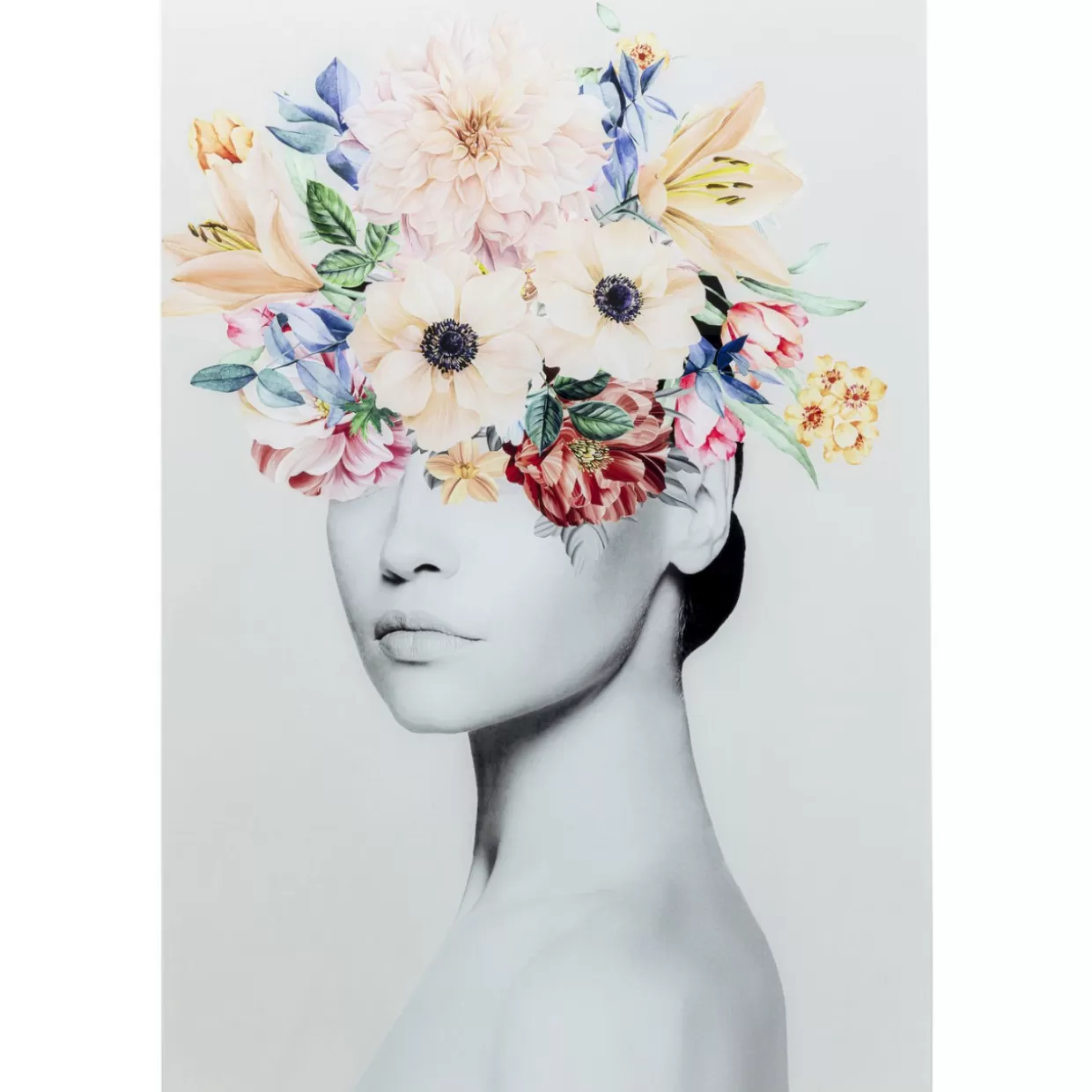 KARE Design Bilder | Glasbild Spring Hair 80X120Cm