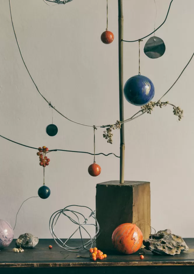 Palline Natalizie Artigianali Marmorizzate - Decorazioni Uniche a Tempo Limitato