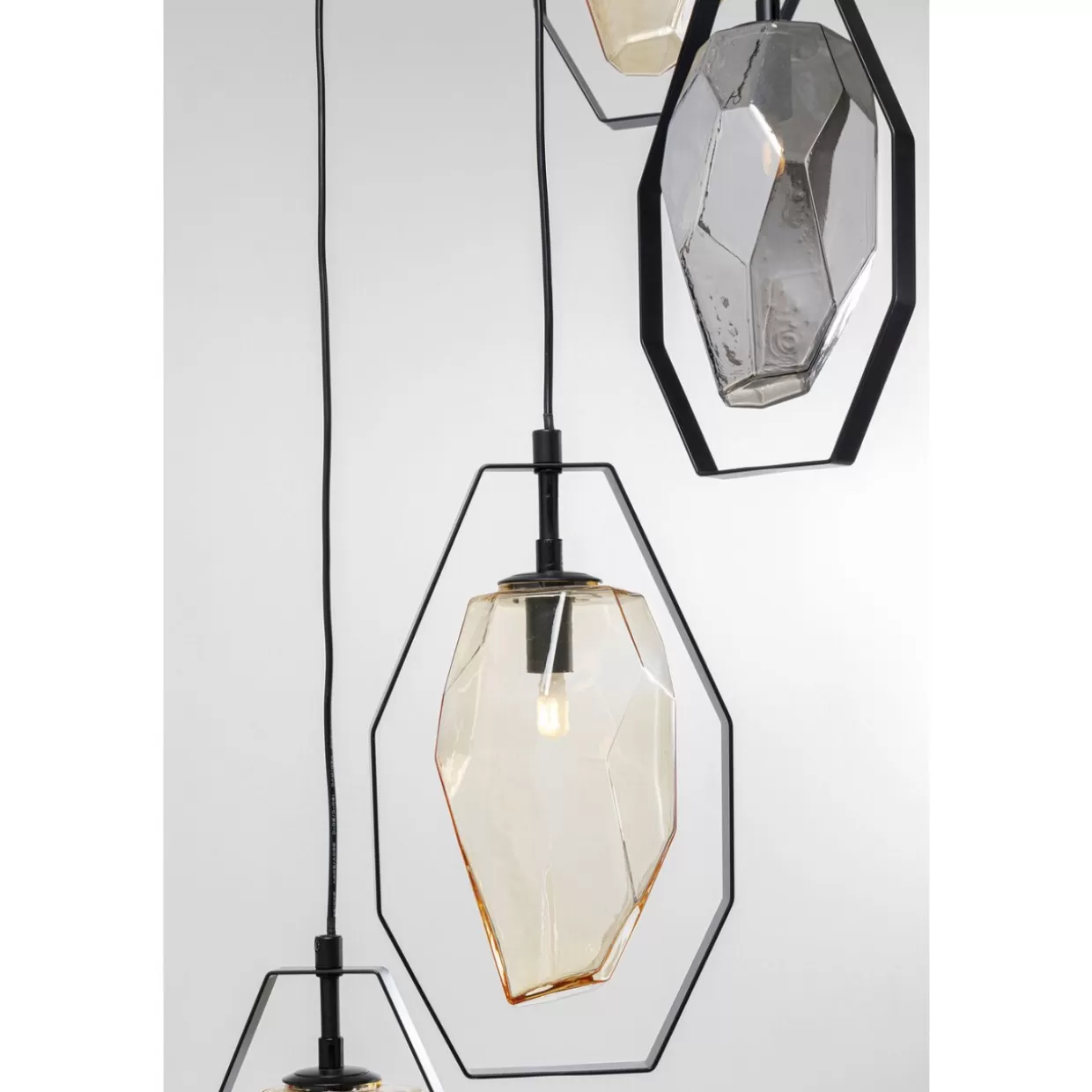 KARE Design Hängeleuchten | Hangeleuchte Diamond Fever Spiral Schwarz O42Cm