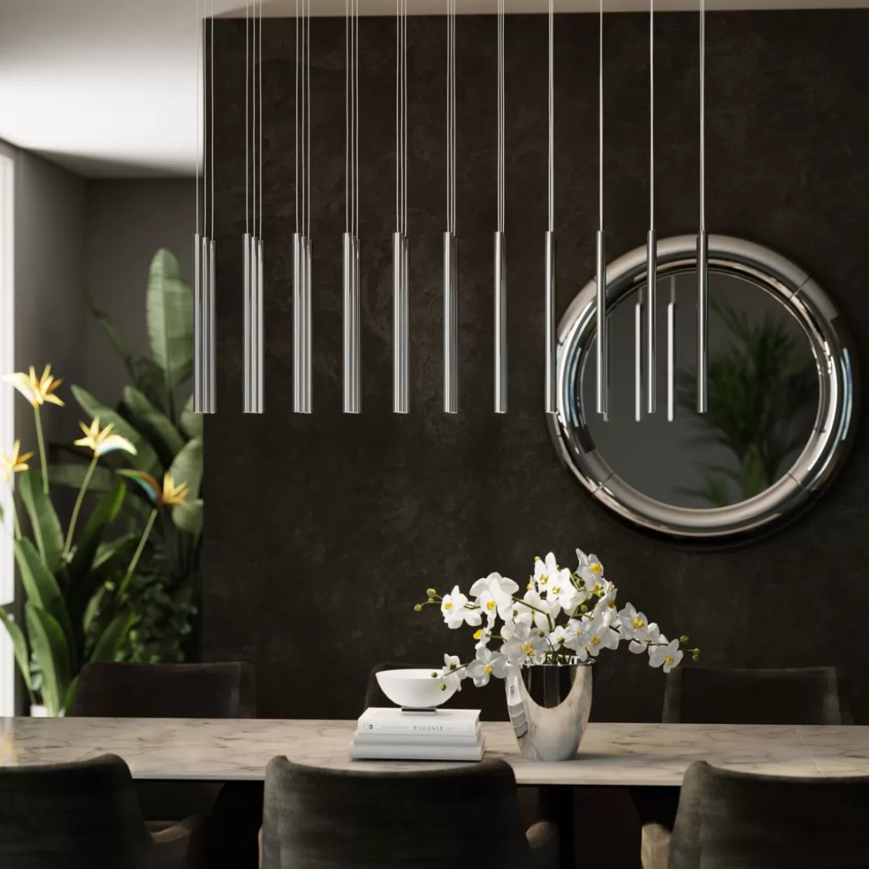 KARE Design Hängeleuchten | Hangeleuchte Living Vegas Chrome Led