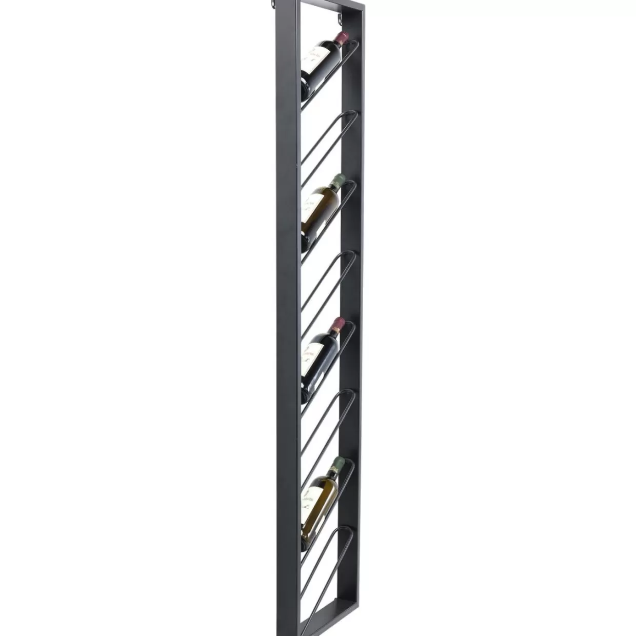 KARE Design Scaffale Elegante Portabottiglie Sospeso - Mensola Bistrot Stile Contemporaneo 160 cm