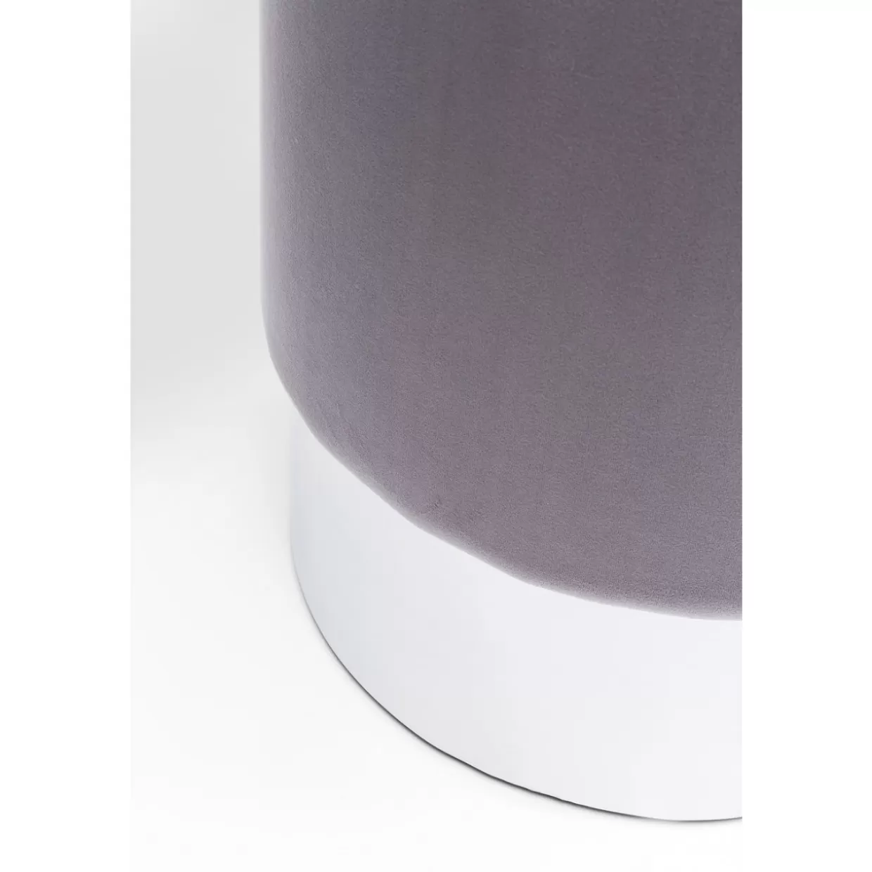 KARE Design - Panche e Sgabelli Moderni in Tonalità Ciliegia, Grigio Chiaro e Argento per Arredamento Contemporaneo (35 cm di Diametro)