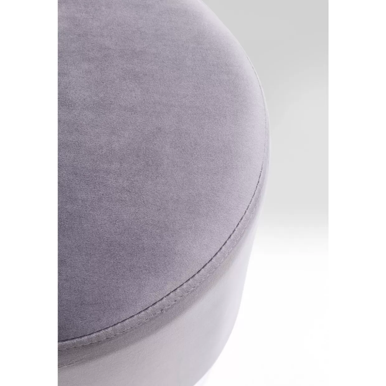 KARE Design - Panche e Sgabelli Moderni in Tonalità Ciliegia, Grigio Chiaro e Argento per Arredamento Contemporaneo (35 cm di Diametro)