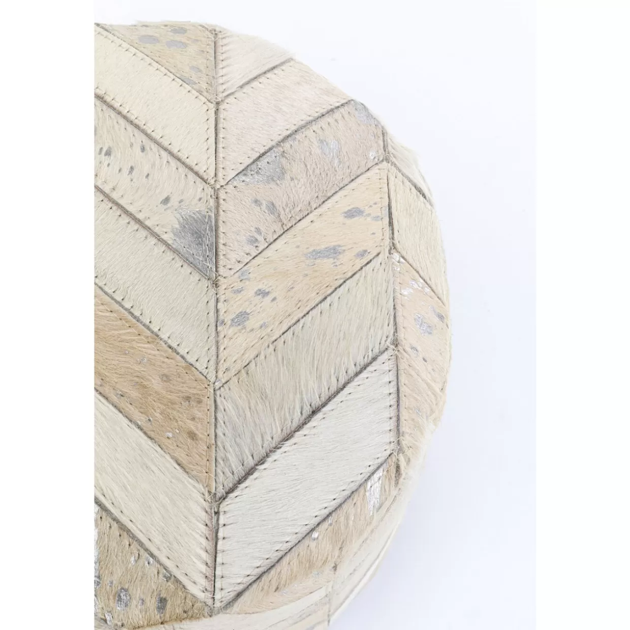 KARE Design Panche Eleganti con Rivestimento Spike - Sgabelli Moderni Altezza 35cm per Arredamento Ricercato
