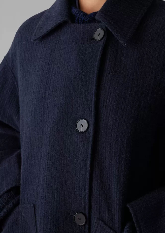 Giubbotti e Cappotti Donna in Lana Cotone - Cappotto Pea Elegante con Stile Classico