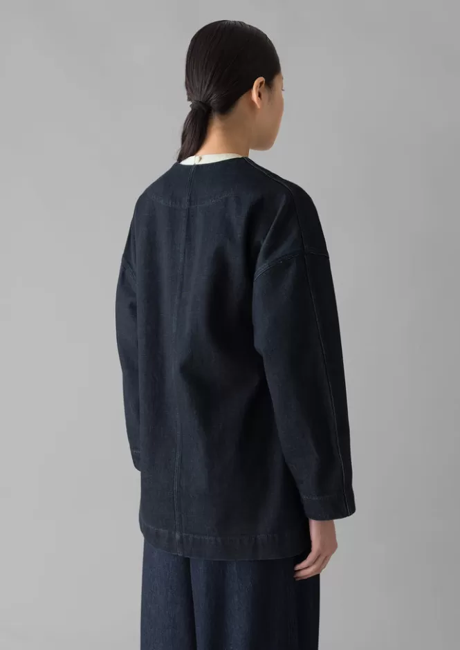 Giacca Donna in Denim Avvolgente con Fascia | Giacche Stilizzate Comode e Convenienti
