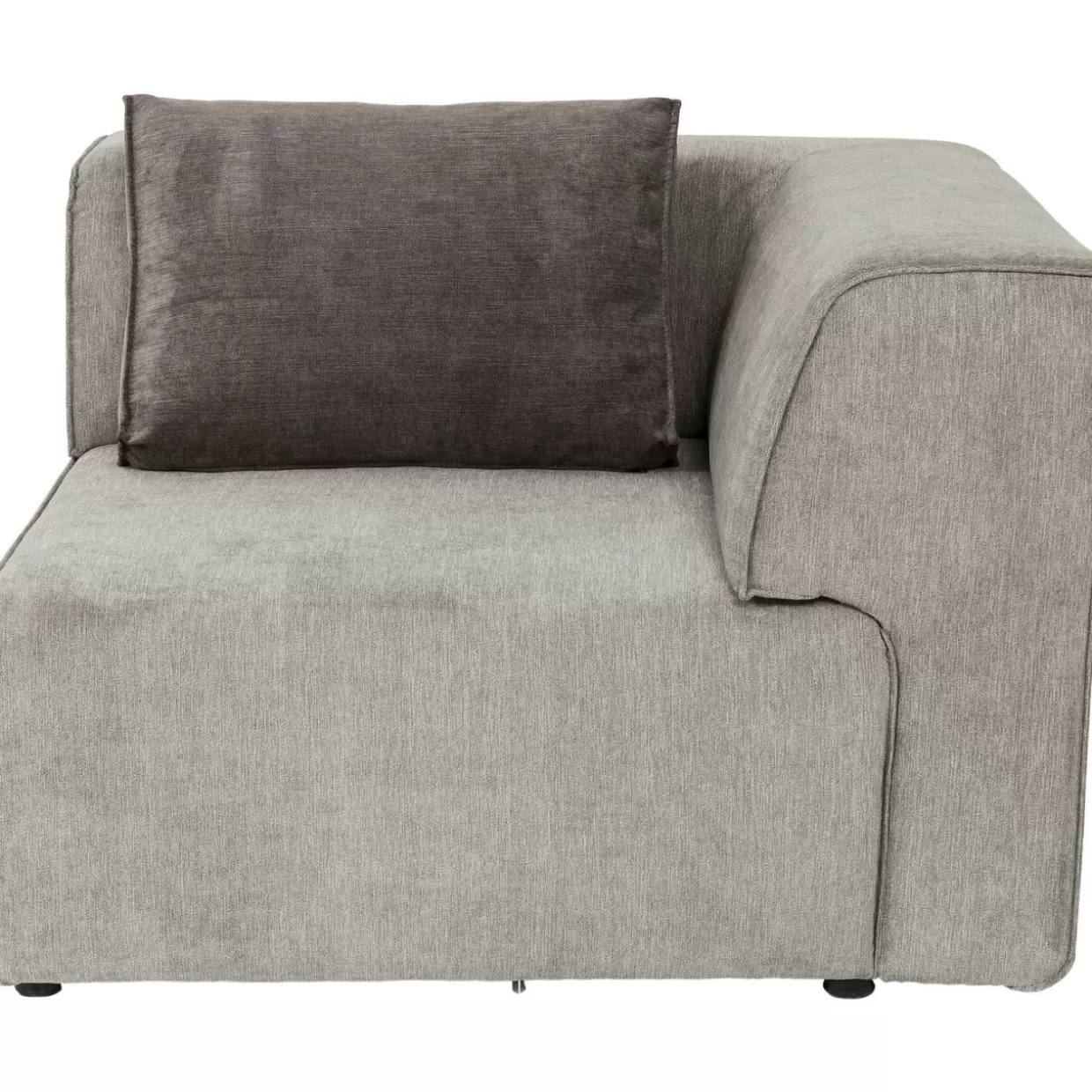 KARE Design - Divano Angolare Infinity 100 Modulare in Grigio per Angolo Destro
