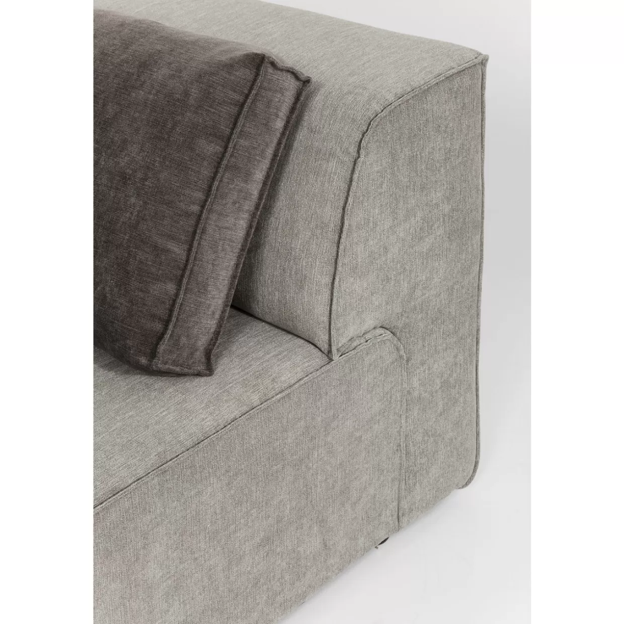 KARE Design - Divano Angolare Infinity 100 Modulare in Grigio per Angolo Destro
