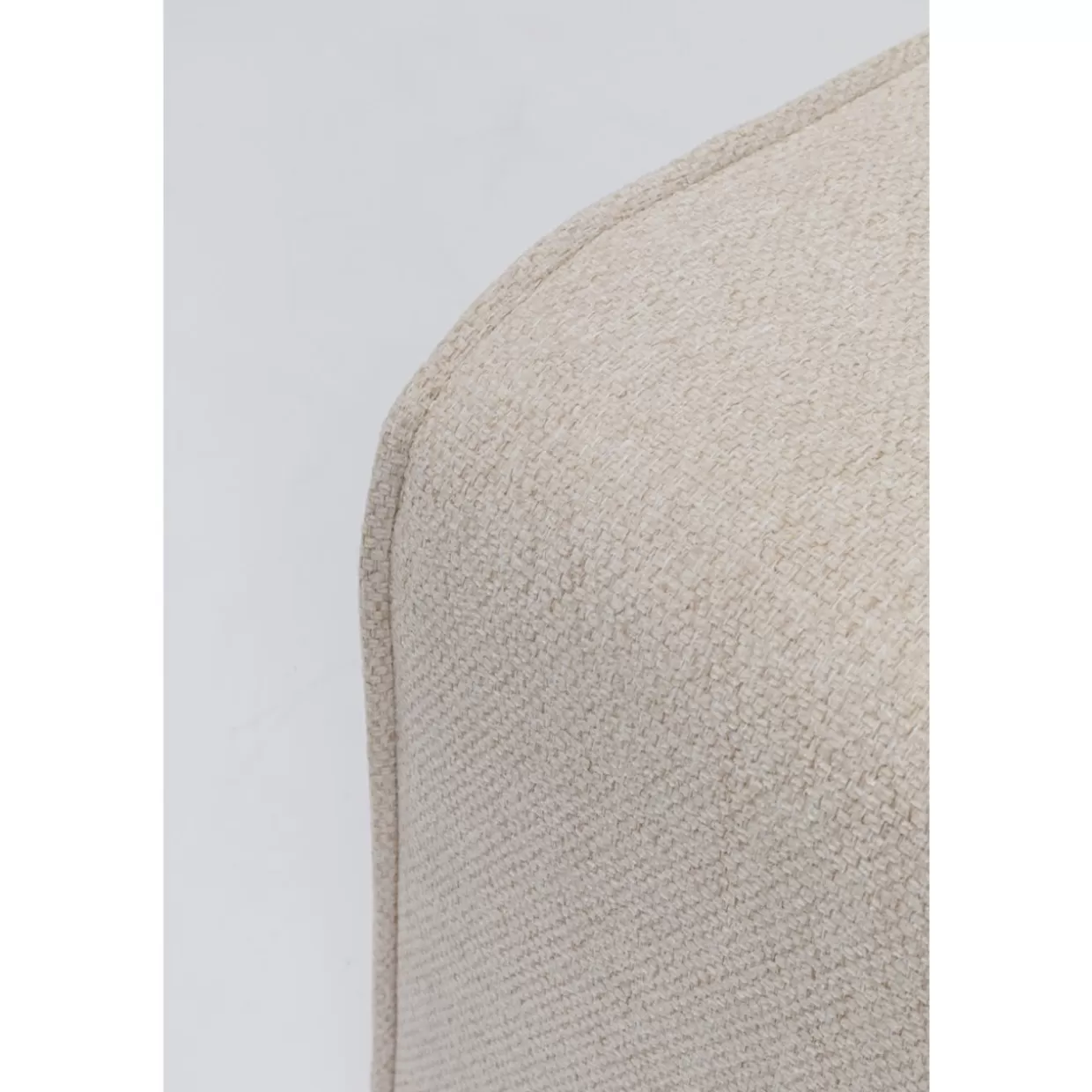 KARE Design Panche Contemporanee | Sgabello Infinity Elements con Rivestimento in Tessuto Crema 68x100 cm